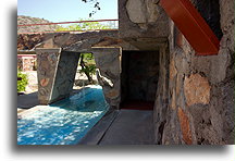 Fontanna w Taliesin West::Taliesin West, Arizona, USA::